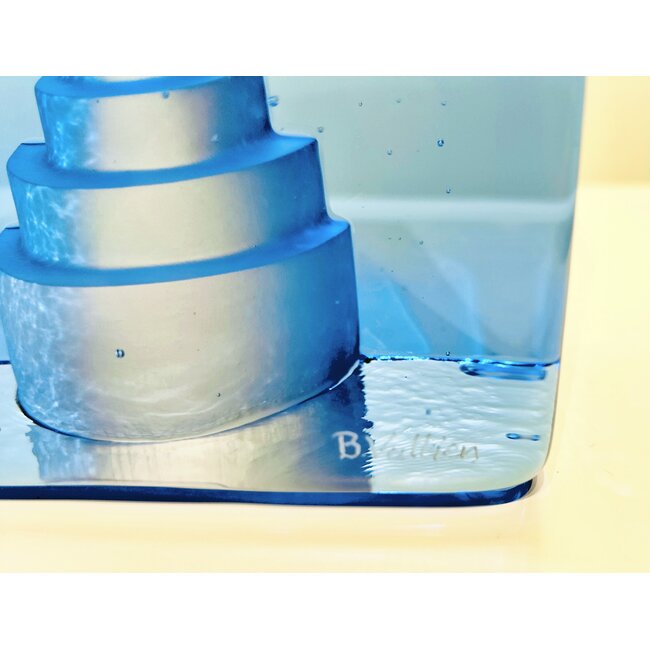 Kosta Boda Bertil Vallien Azur Dream – Handgefertigtes Kunstobjekt aus schwedischem Kristall, limitierte Auflage