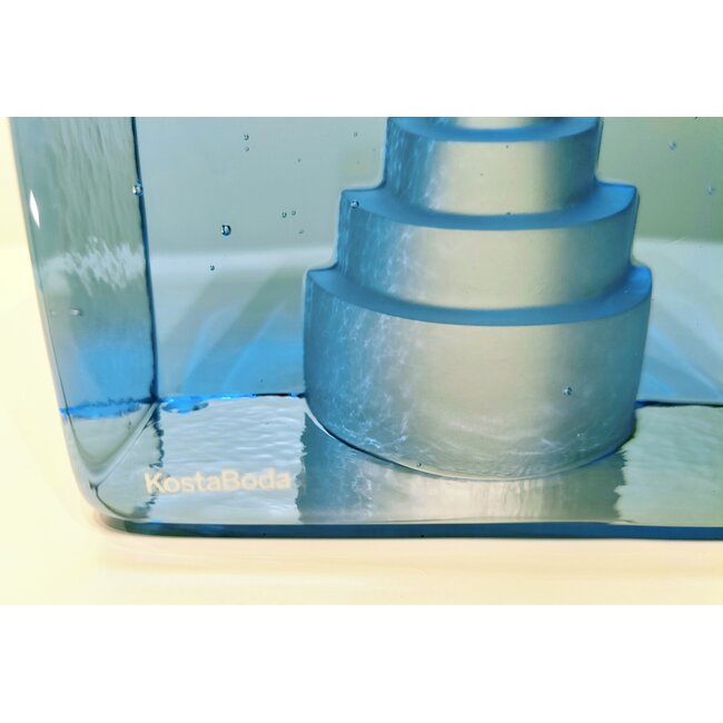 Kosta Boda Bertil Vallien Azur Dream – Handgefertigtes Kunstobjekt aus schwedischem Kristall, limitierte Auflage