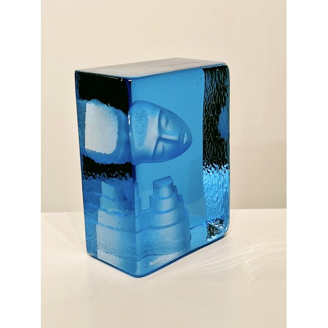 Kosta Boda Bertil Vallien Azur Dream – Handgefertigtes Kunstobjekt aus schwedischem Kristall, limitierte Auflage