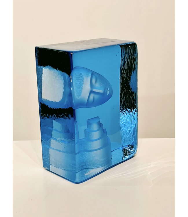 Kosta Boda Bertil Vallien Azur Dream – Handgemaakt kunstobject uit Zweeds kristal, Gelimiteerde oplage