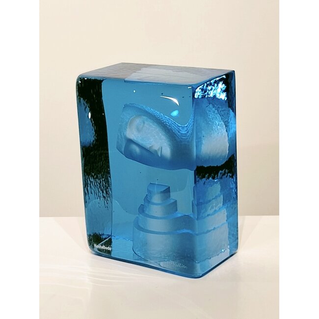 Kosta Boda Bertil Vallien Azur Dream – Handgemaakt kunstobject uit Zweeds kristal, Gelimiteerde oplage