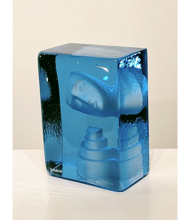 Kosta Boda Bertil Vallien Azur Dream – Handgemaakt kunstobject uit Zweeds kristal, Gelimiteerde oplage