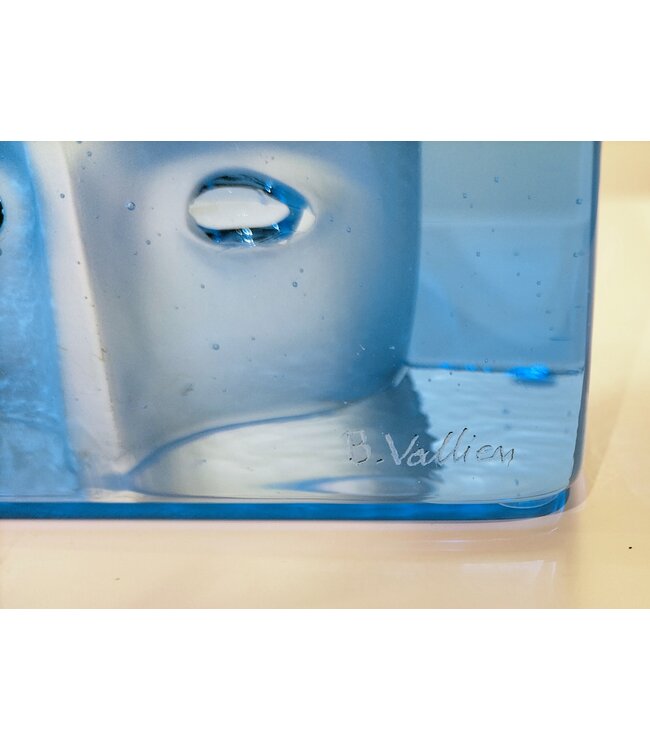 Kosta Boda Bertil Vallien Azur Think – Handgefertigtes Kunstobjekt aus schwedischem Kristall, limitierte Auflage