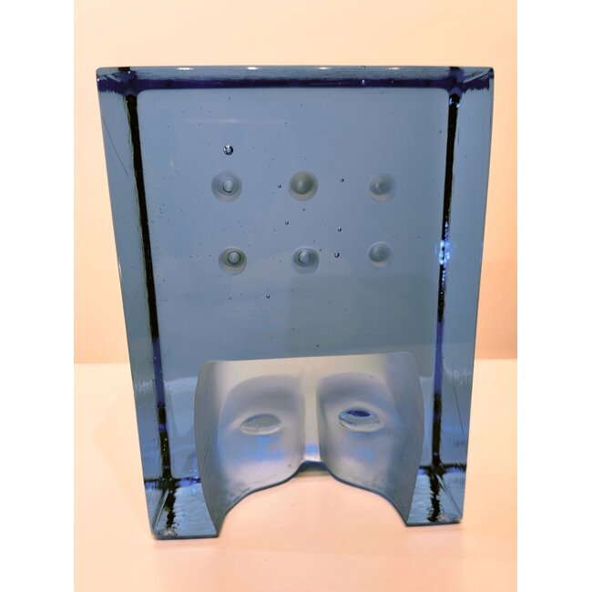 Kosta Boda Bertil Vallien Azur Think – Handgemaakt kunstobject uit Zweeds kristal, Gelimiteerde oplage