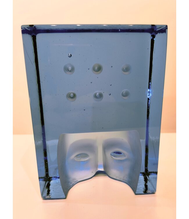 Kosta Boda Bertil Vallien Azur Think – Handgemaakt kunstobject uit Zweeds kristal, Gelimiteerde oplage