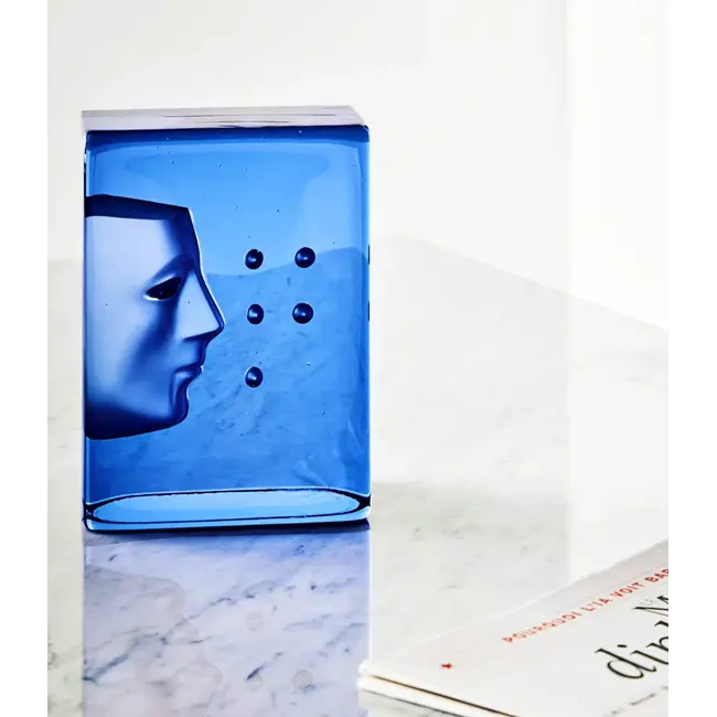 Kosta Boda Bertil Vallien Azur Look – Handgemaakt kunstobject uit Zweeds kristal, Gelimiteerde oplage