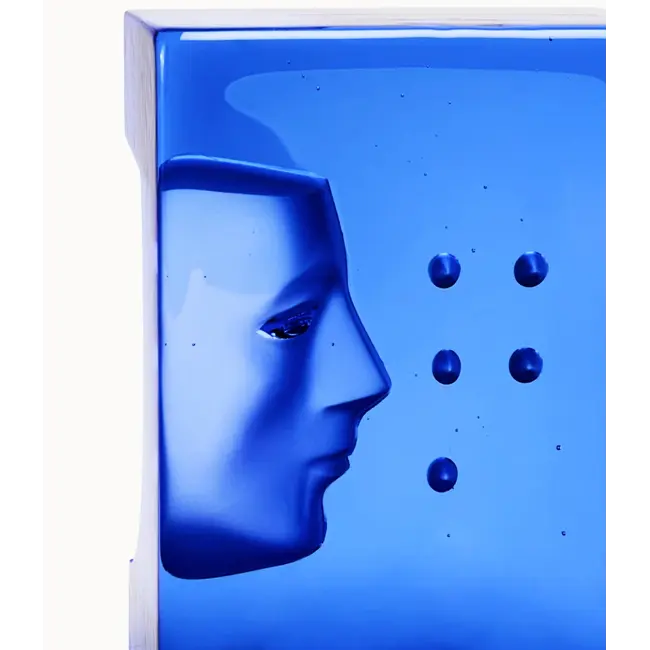 Kosta Boda Bertil Vallien Azur Look – Handgemaakt kunstobject uit Zweeds kristal, Gelimiteerde oplage