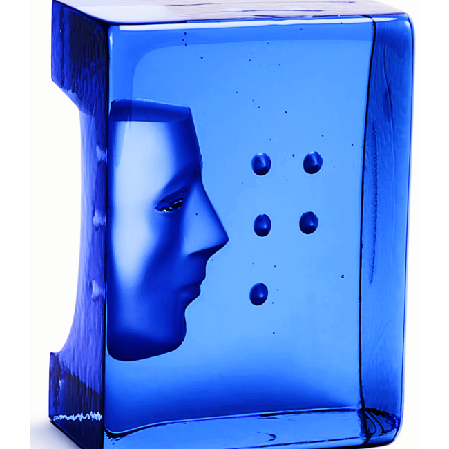 Kosta Boda Bertil Vallien Azur Look – Handgemaakt kunstobject uit Zweeds kristal, Gelimiteerde oplage