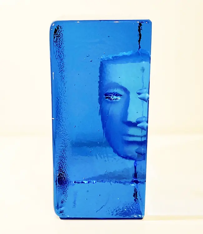 Kosta Boda Bertil Vallien Azur Look – Handgefertigtes Kunstobjekt aus schwedischem Kristall, limitierte Auflage