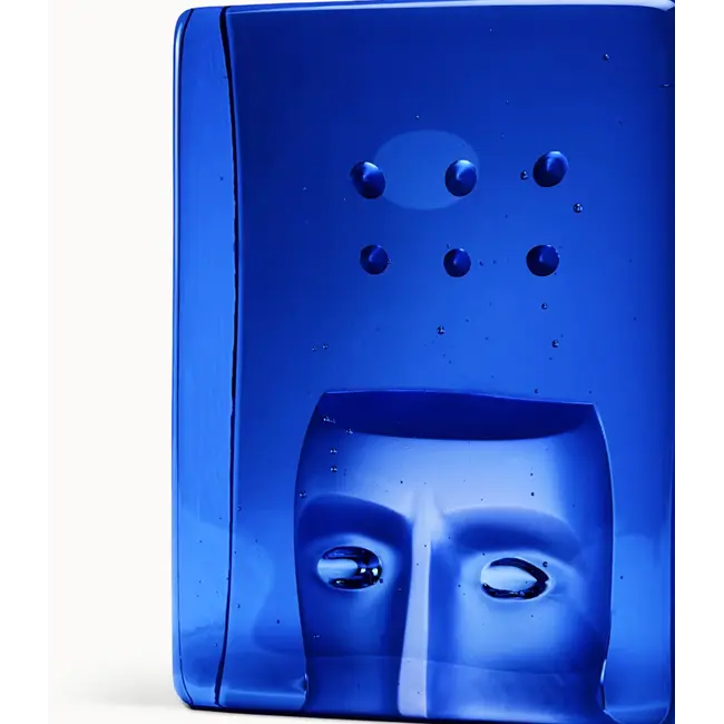 Kosta Boda Bertil Vallien Azur Think – Handgemaakt kunstobject uit Zweeds kristal, Gelimiteerde oplage