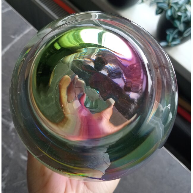 Leerdam Glaskunst multicolor vaas klein