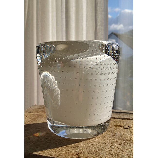 Andries Dirk Copier spijkerobject wit 1950 Leerdam