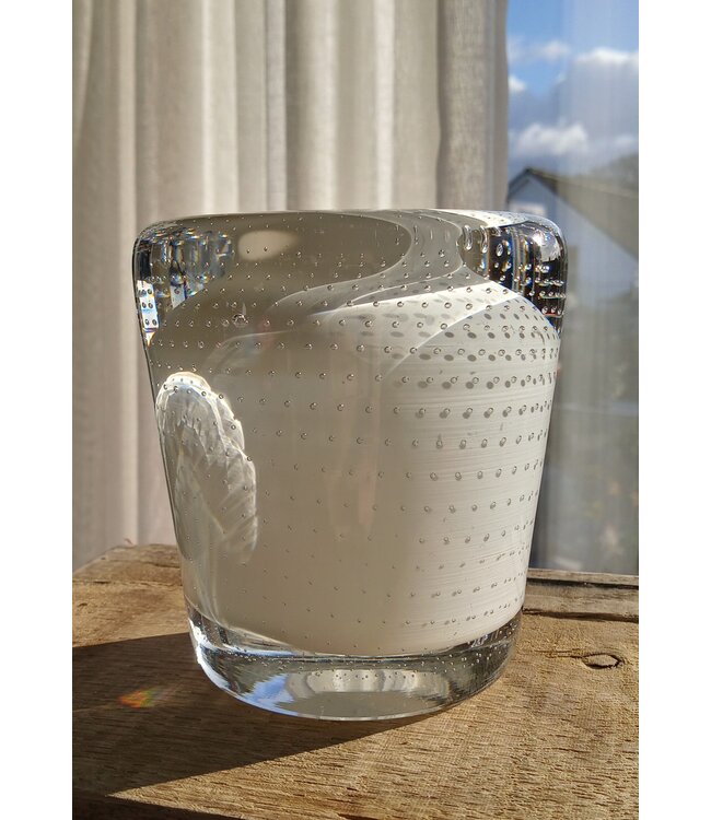 Andries Dirk Copier spijkerobject wit 1950 Leerdam