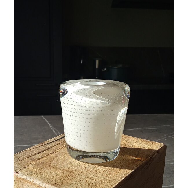 Andries Dirk Copier spijkerobject wit 1950 Leerdam