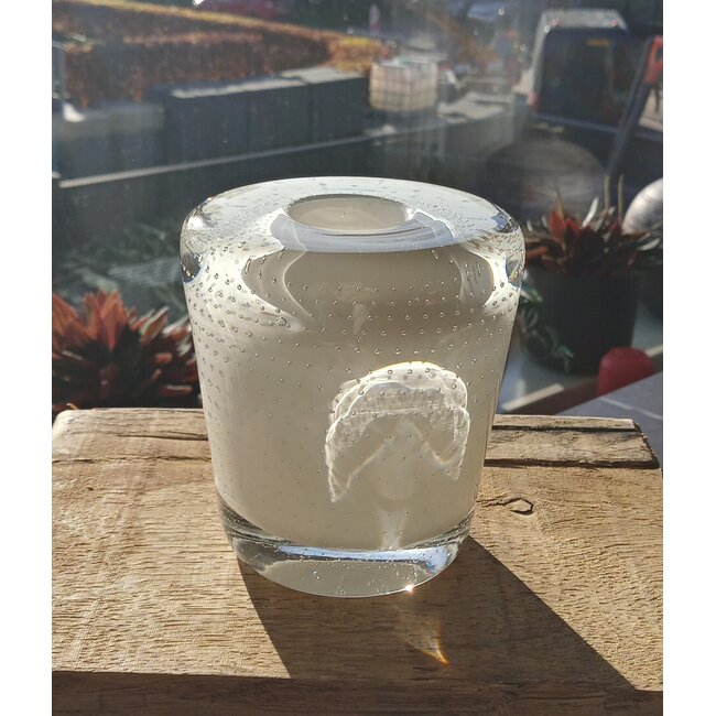 Andries Dirk Copier spijkerobject wit 1950 Leerdam