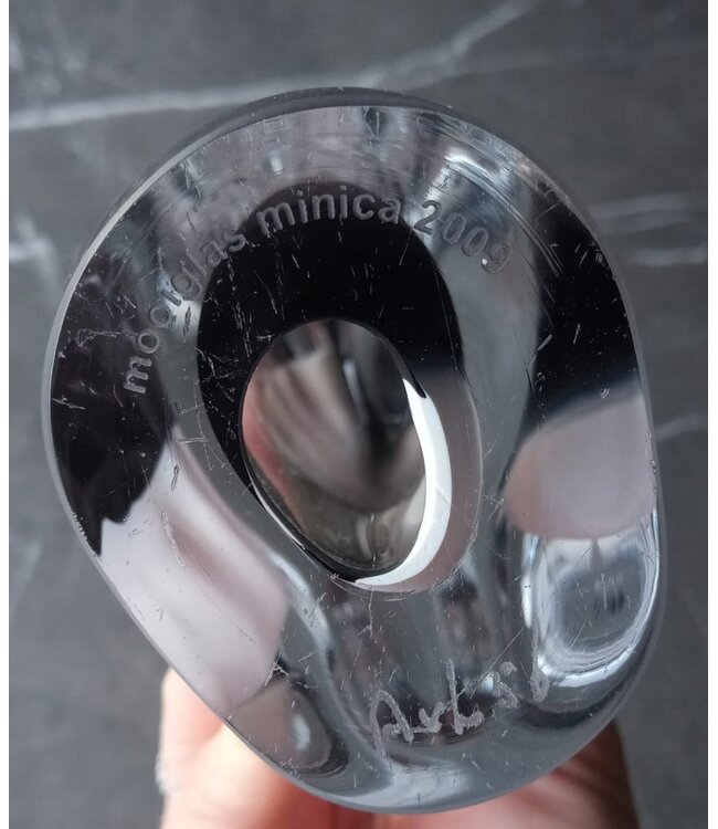 Leerdam-Glaskunst von Meisterglasbläser Arie van Loopik