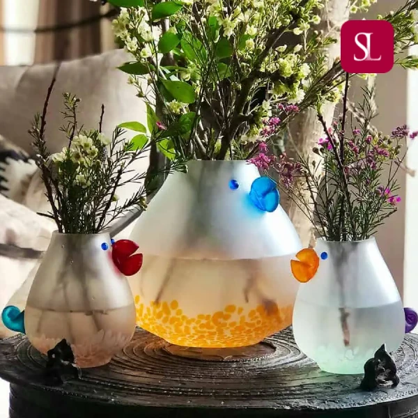 Glaskunst uit de Studio Line van Glasstudio Borowski