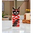 Glass Studio Habrat Habrat - Glaskatze rot/schwarz, 15cm