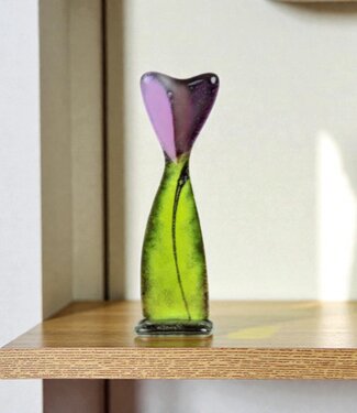 Glass Studio Habrat Habrat - Glasblume violett, 15cm