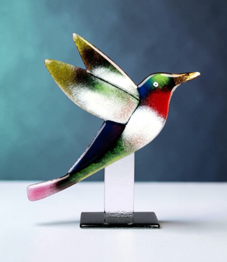 Glass Studio Habrat Habrat Glas - Hummingbird gold