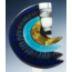 Glasstudio Habrat – Golden Rainbow Man blau/gold
