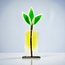 Glass Studio Habrat Habrat - Glazen Weidebloem lime, 20 cm