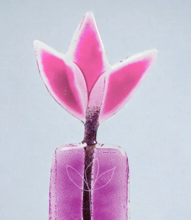 Glass Studio Habrat - Glazen Weidebloem 20cm