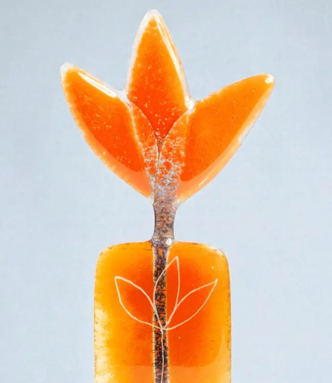 Glass Studio Habrat - Glazen Weidebloem 20cm