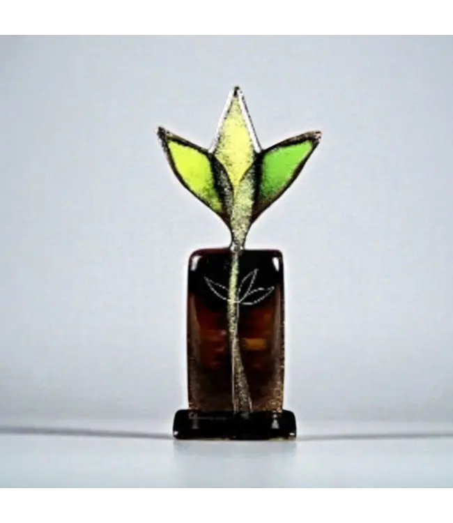 Glass Studio Habrat - Glazen Weidebloem 20cm