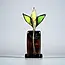 Glass Studio Habrat Habrat - Glazen Weidebloem zwart/lime, 20 cm