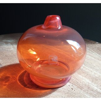 Royal Leerdam Crystal Leerdam Oranje-Vase Beatrix 75 Jahre