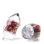 Ozzaro Crystal glaskunst Knot rood/zwart