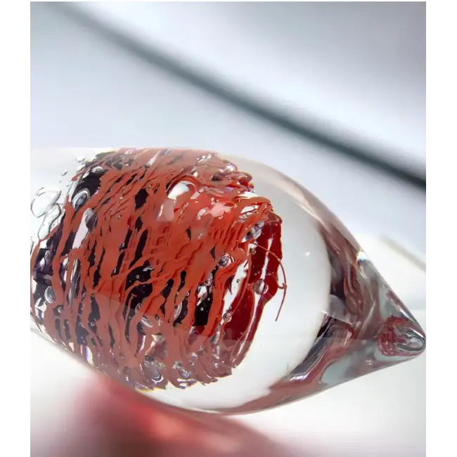 Ozzaro Crystal glaskunst Knot rood/zwart