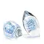 Ozzaro Crystal glaskunst Knot blauw/wit