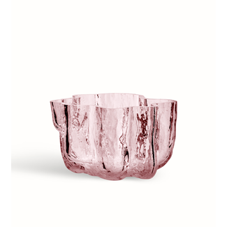 Åsa Jungnelius Kosta Boda waxinelichthouder Crackle, roze