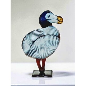 Glass Studio Habrat Habrat Glas - Dodo met gouden snavel