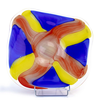 Loranto Glas Loranto glaskunst schale Rainbow 42cm