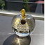 Leerdam kristal Appel - gele spiraal 1990