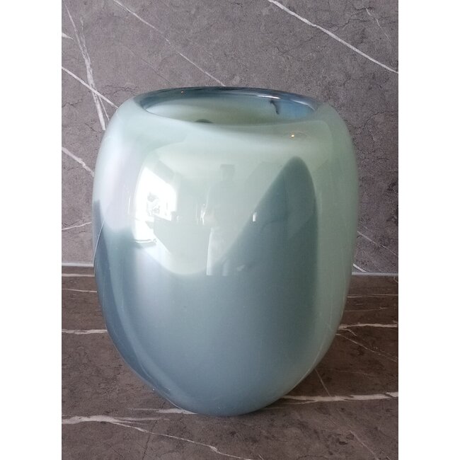 Unikatvase von Cees van Olst – Grau-Grün (2000)
