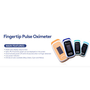 Heartcare Medical Portable Digital LED Fingertip Pulse Oximeter Blood Oxygen Saturation Monitor