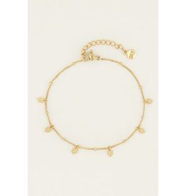 Armband klavertjes goud