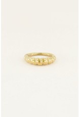 Ring ribbels goud