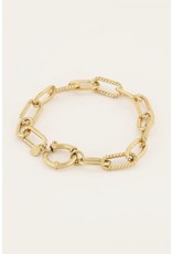 Armband schakel iconic goud