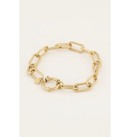 Armband schakel iconic goud