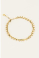 Armband bolletjes goud