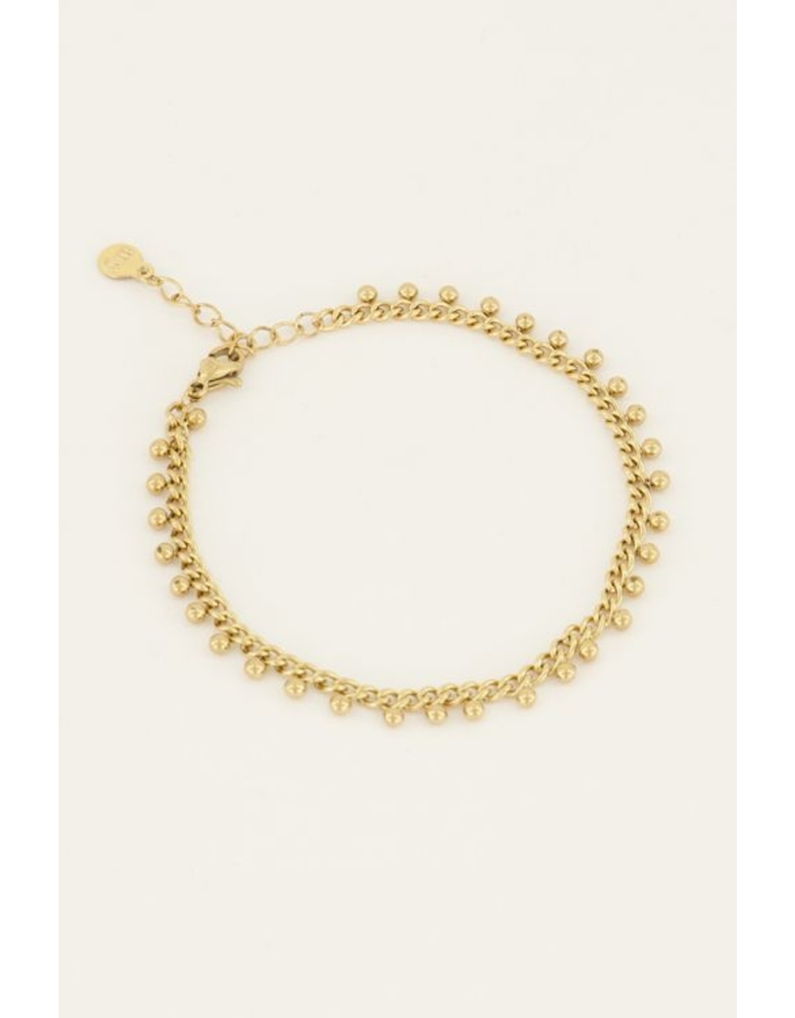 Armband bolletjes goud