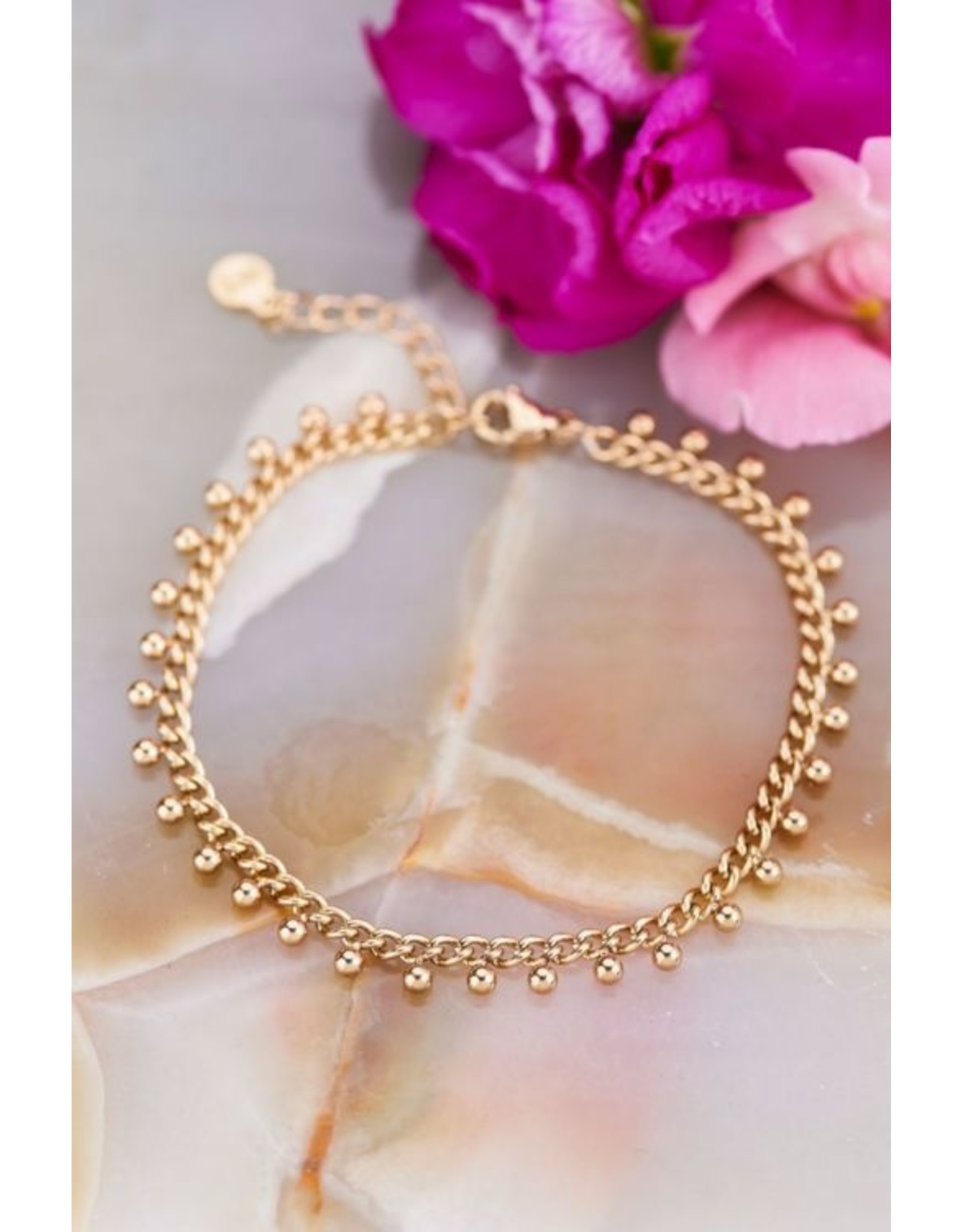 Armband bolletjes goud