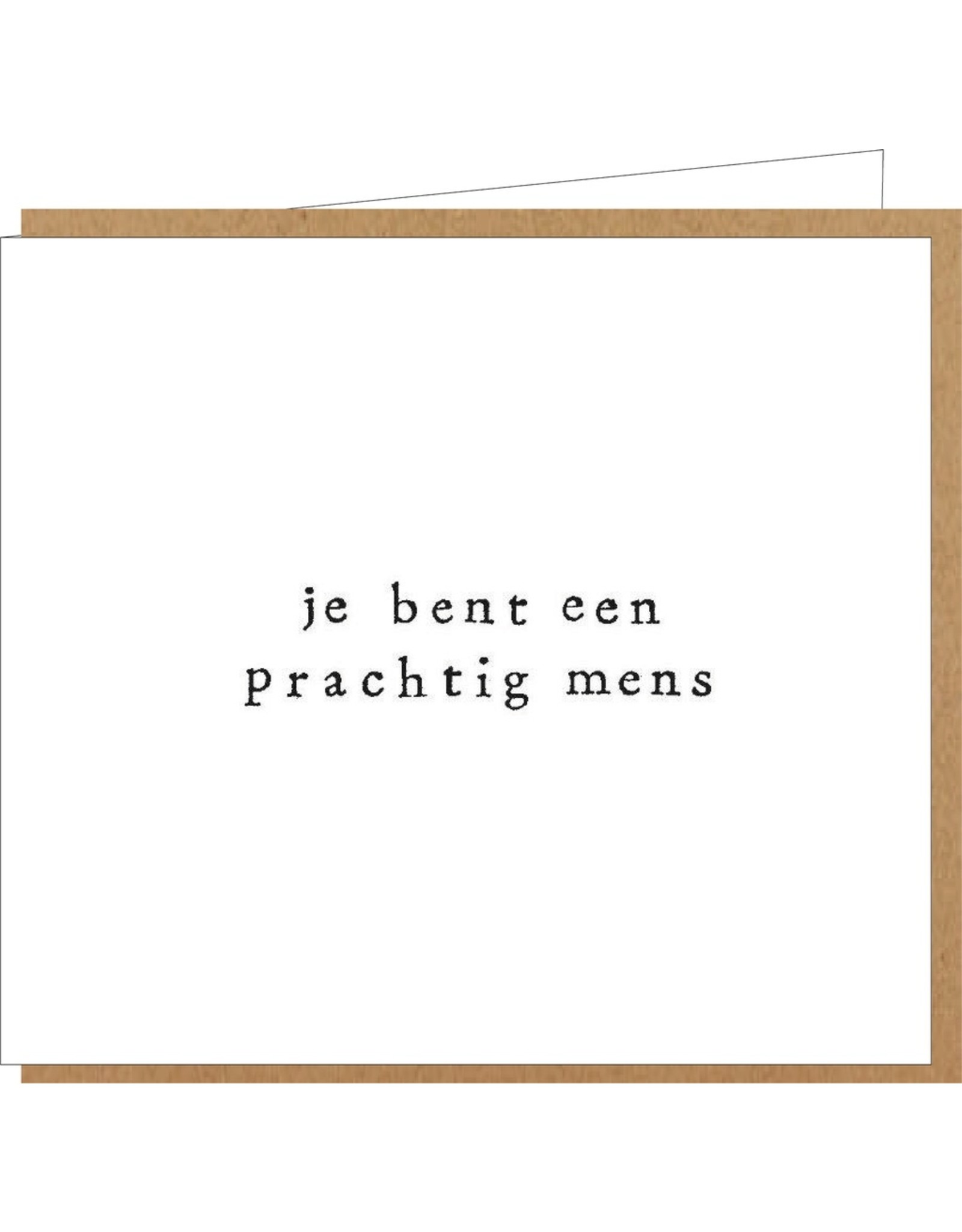 Wenskaart 'Jij bent een prachtig mens'