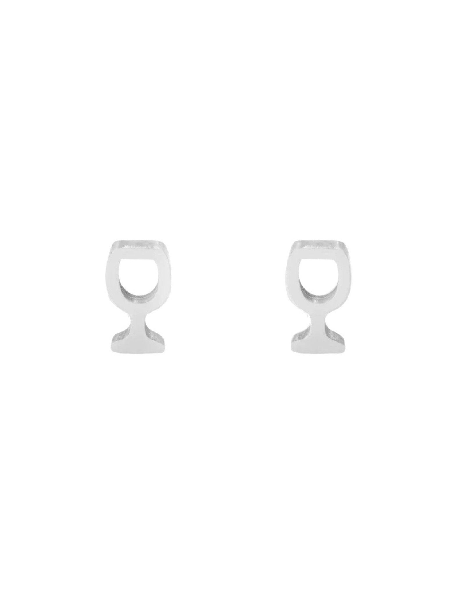 Studs Wine glass zilver