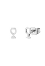 Studs Wine glass zilver